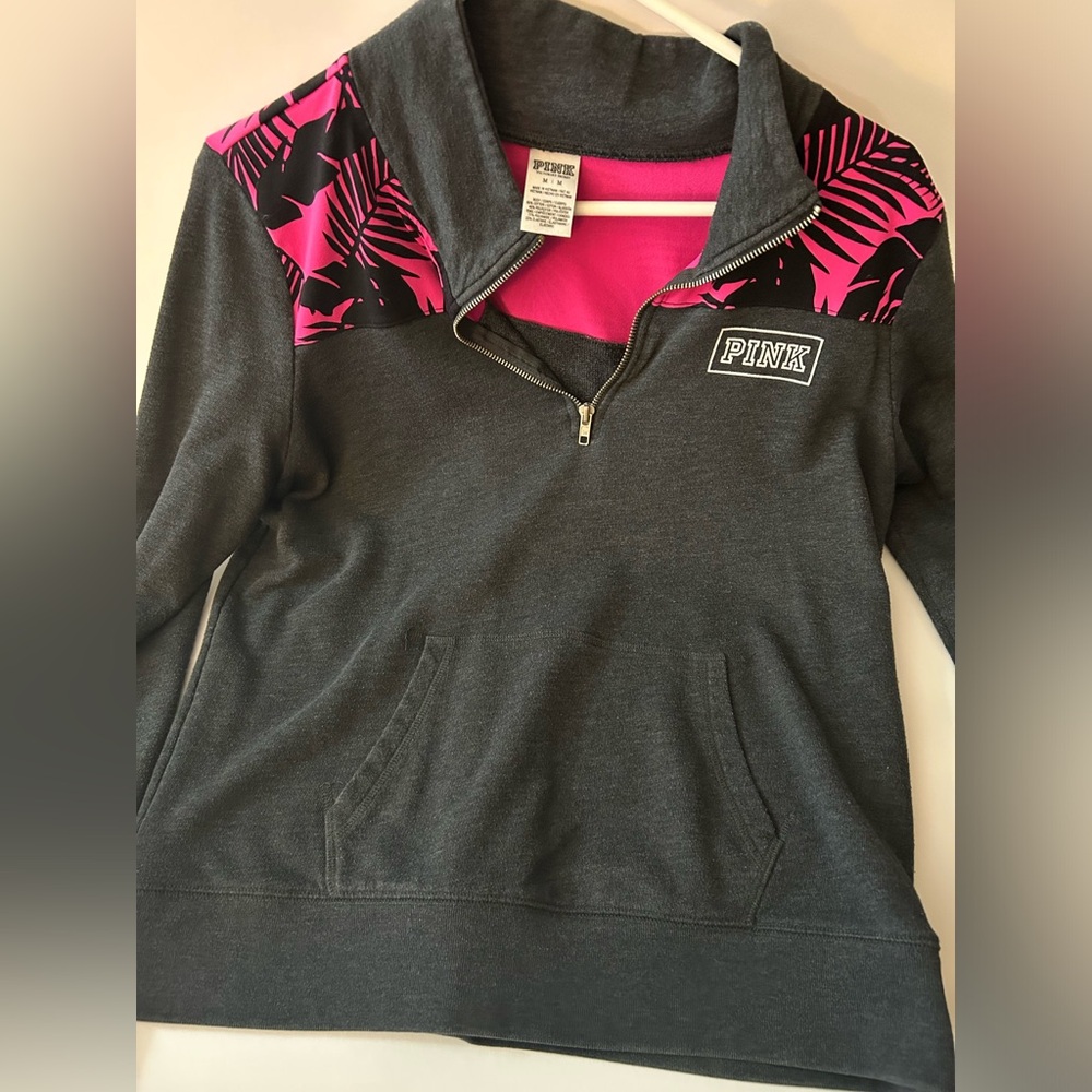 Victorias Secret PINK hoodie half zip M practically new